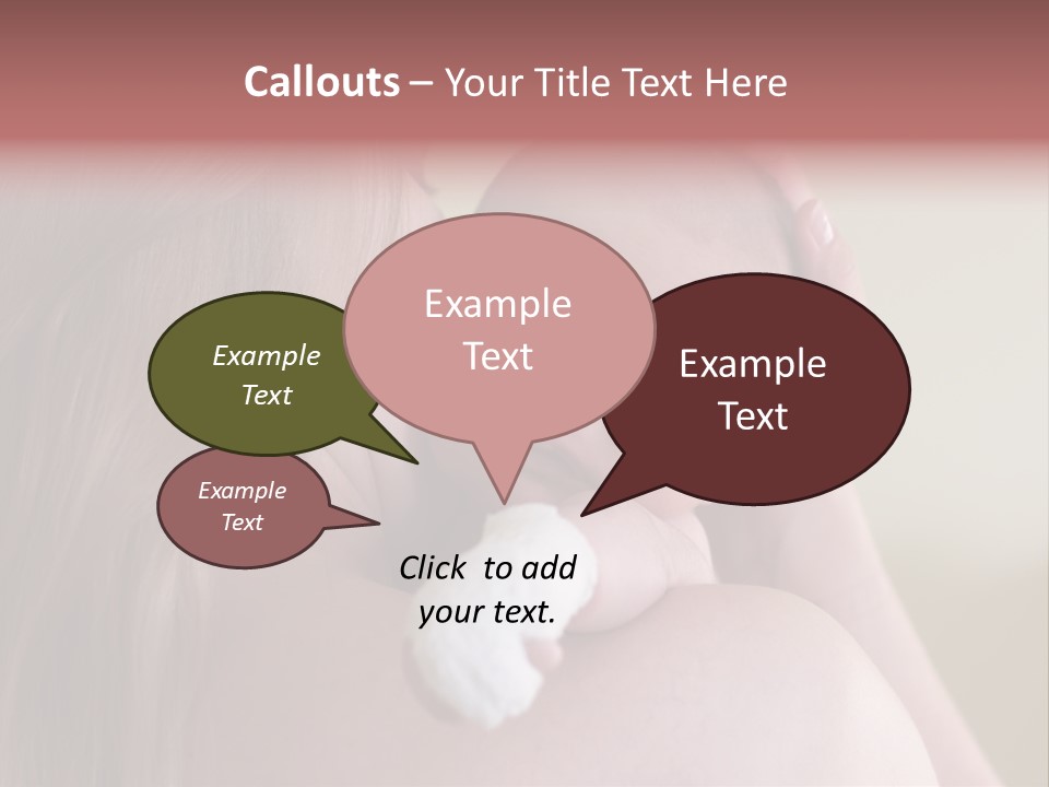 Mum Embraces The Small Son PowerPoint Template