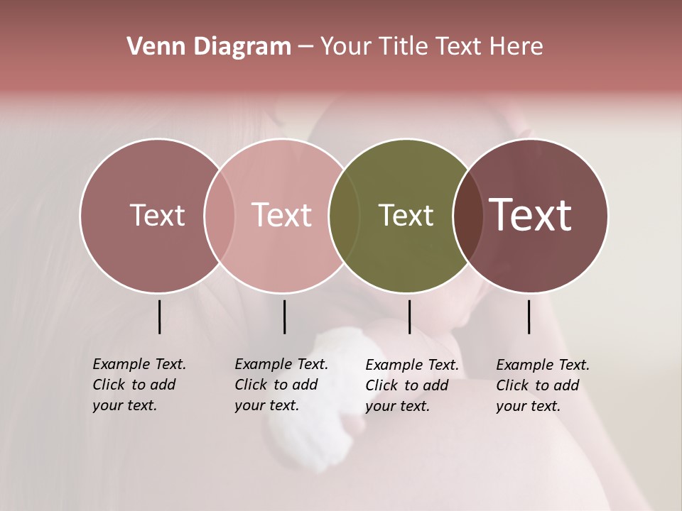 Mum Embraces The Small Son PowerPoint Template