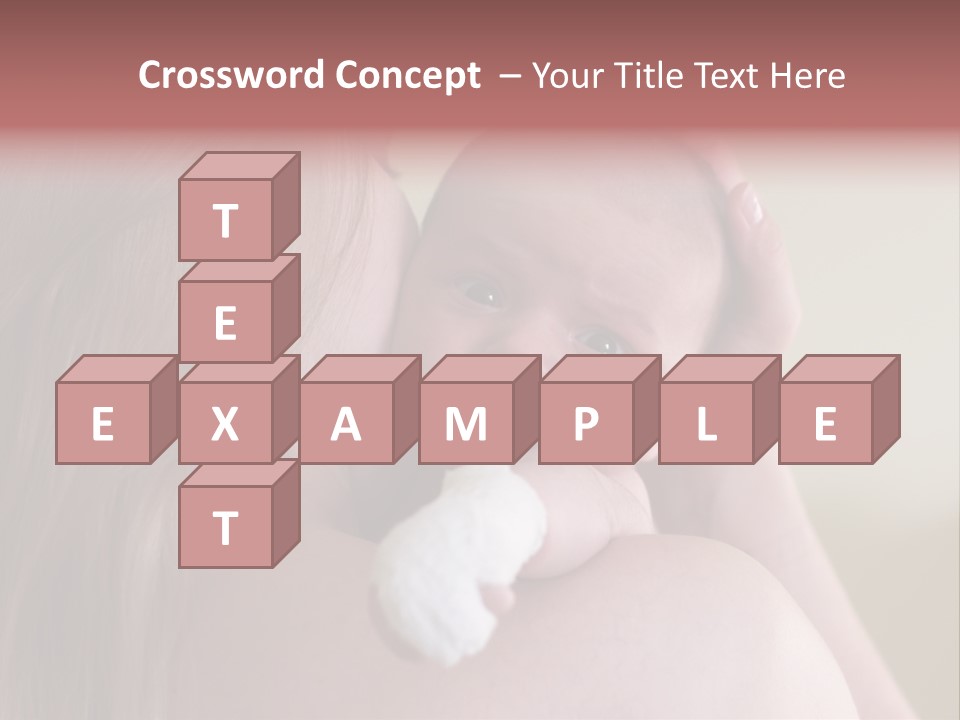 Mum Embraces The Small Son PowerPoint Template
