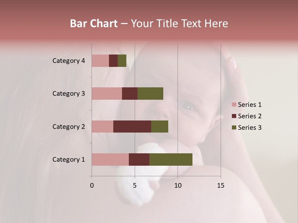 Mum Embraces The Small Son PowerPoint Template