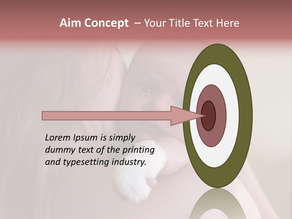 Mum Embraces The Small Son PowerPoint Template