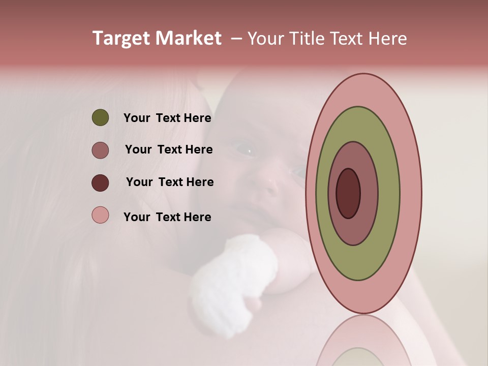 Mum Embraces The Small Son PowerPoint Template