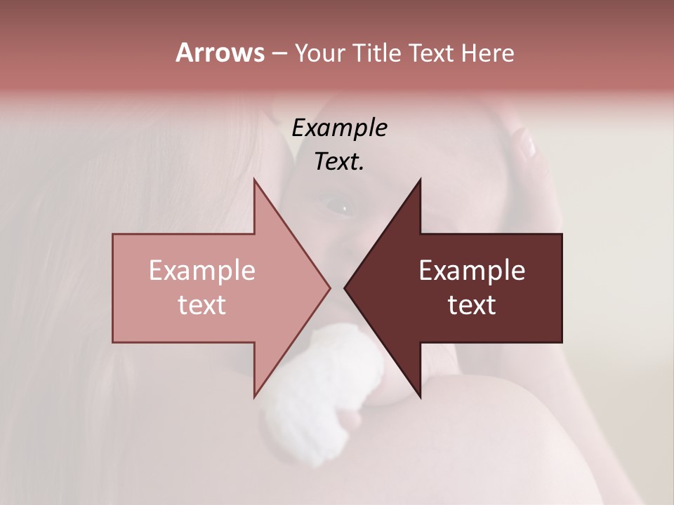 Mum Embraces The Small Son PowerPoint Template