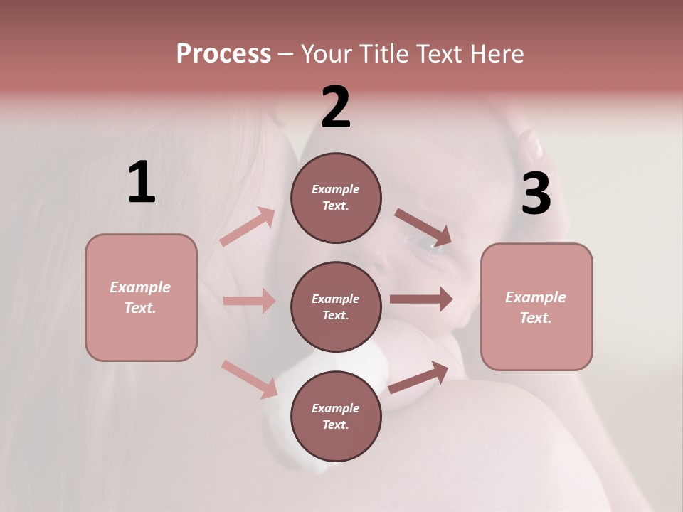 Mum Embraces The Small Son PowerPoint Template