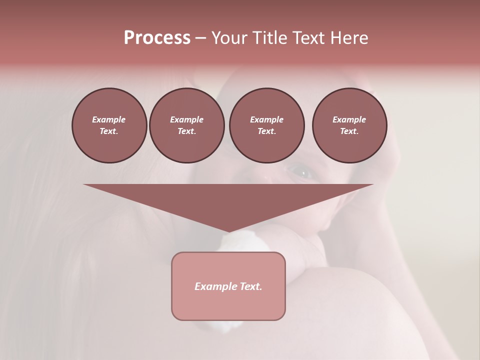 Mum Embraces The Small Son PowerPoint Template