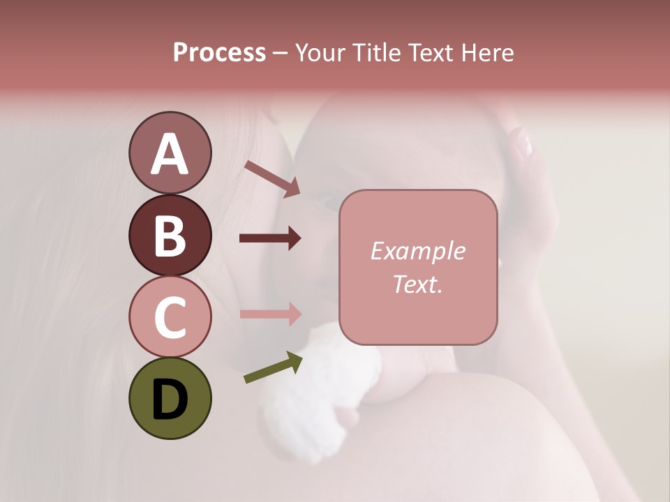 Mum Embraces The Small Son PowerPoint Template