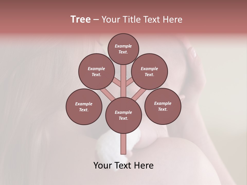 Mum Embraces The Small Son PowerPoint Template