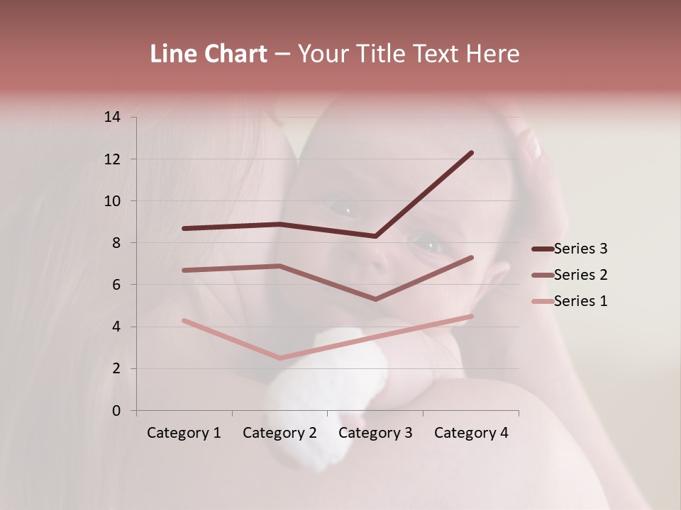 Mum Embraces The Small Son PowerPoint Template