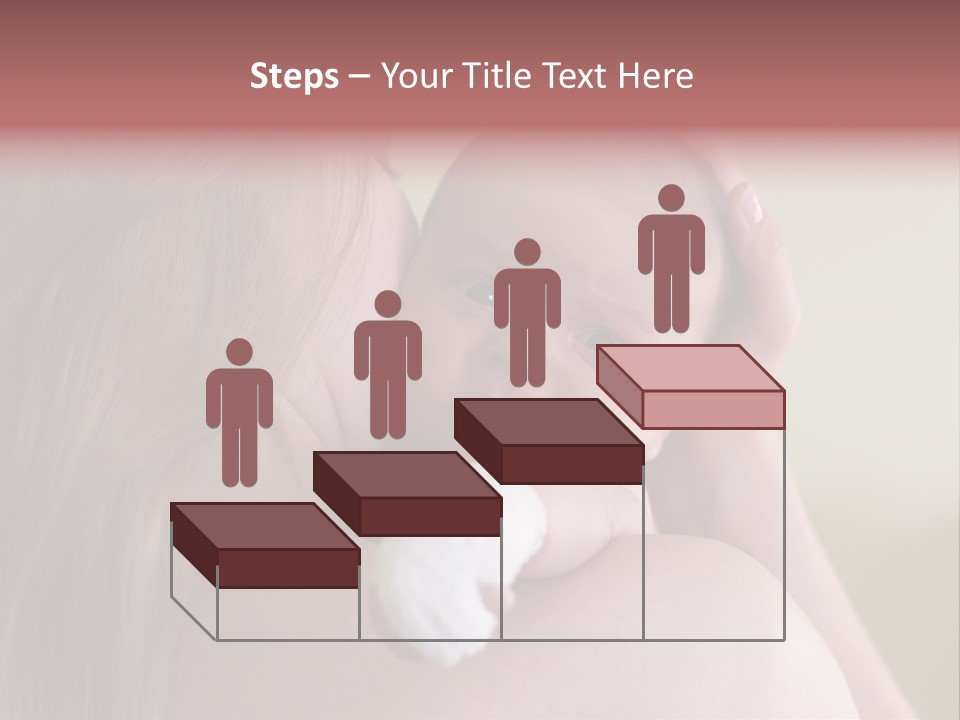 Mum Embraces The Small Son PowerPoint Template