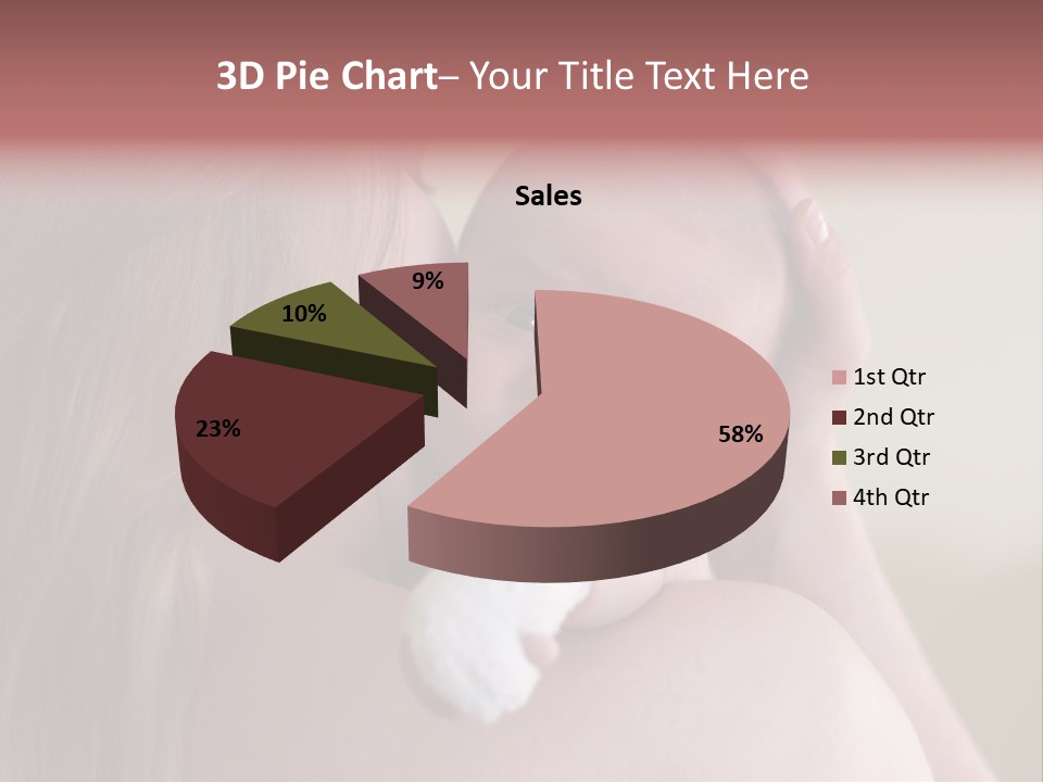 Mum Embraces The Small Son PowerPoint Template