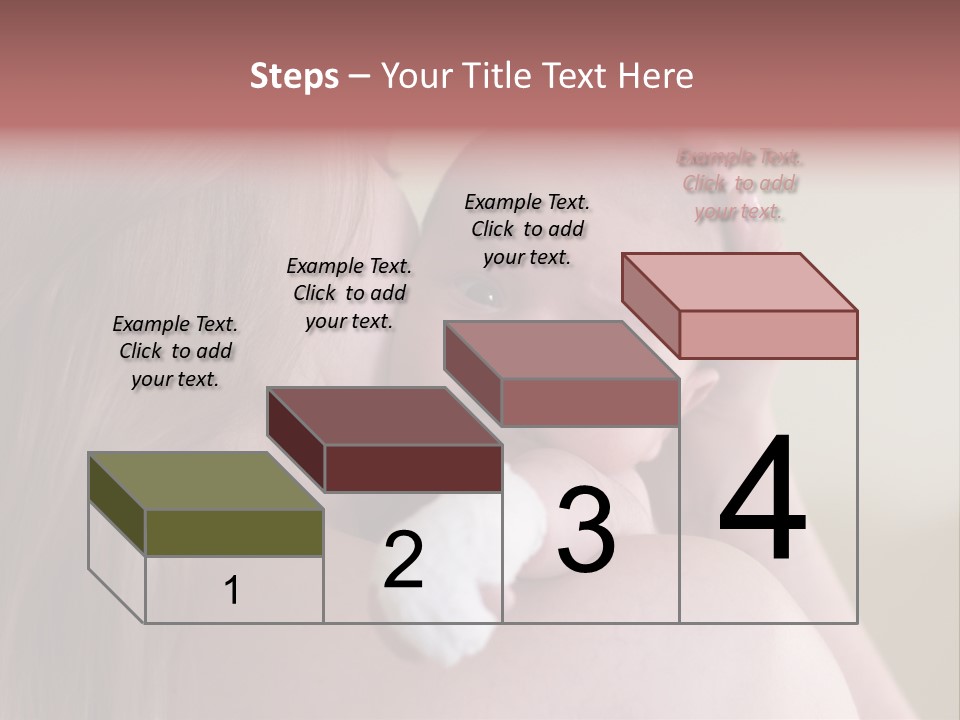 Mum Embraces The Small Son PowerPoint Template