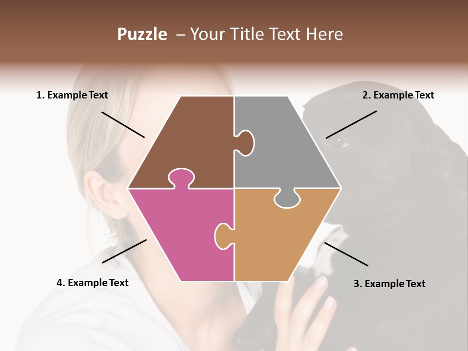 A Woman Kissing A Dog With Her Mouth Open PowerPoint Template