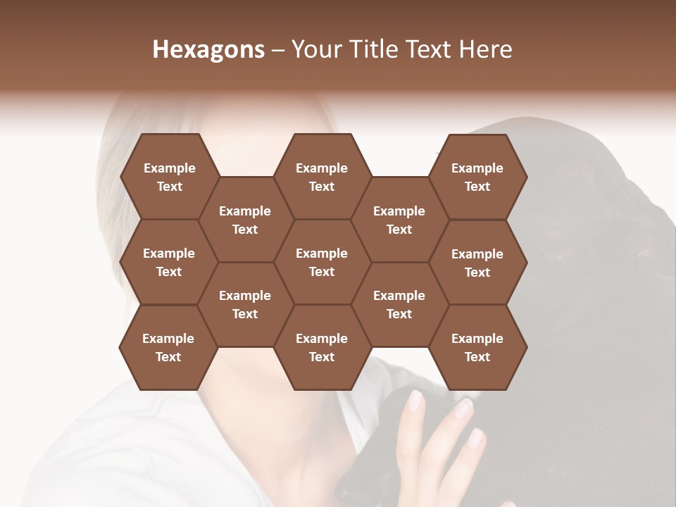 A Woman Kissing A Dog With Her Mouth Open PowerPoint Template