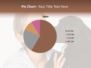 A Woman Kissing A Dog With Her Mouth Open PowerPoint Template