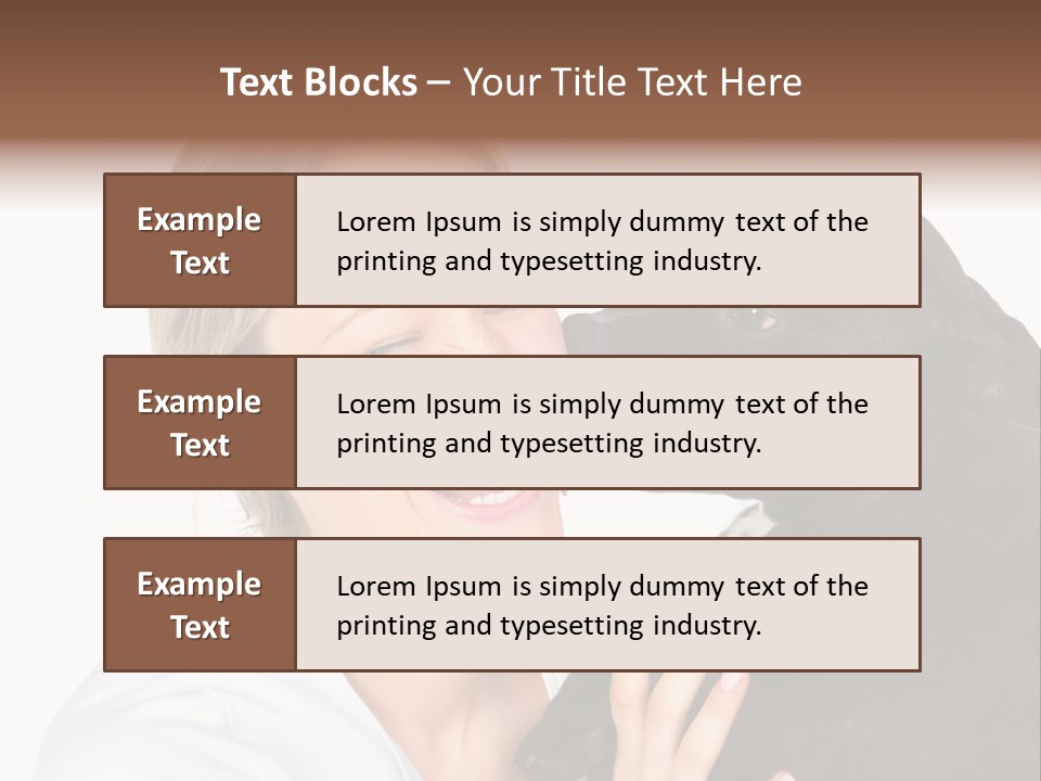 A Woman Kissing A Dog With Her Mouth Open PowerPoint Template