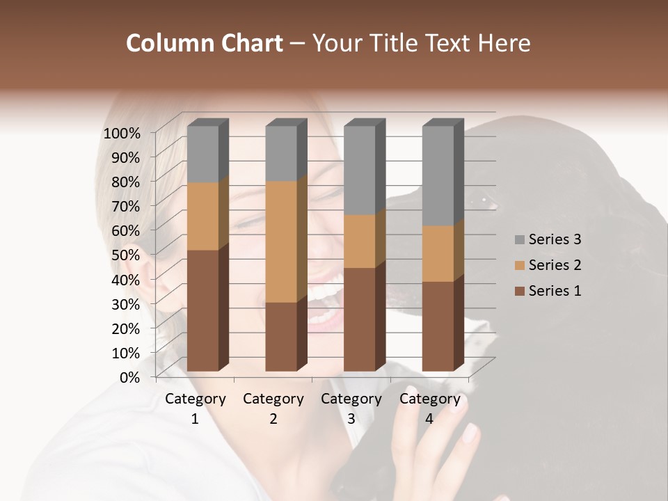 A Woman Kissing A Dog With Her Mouth Open PowerPoint Template