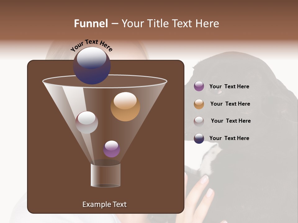 A Woman Kissing A Dog With Her Mouth Open PowerPoint Template