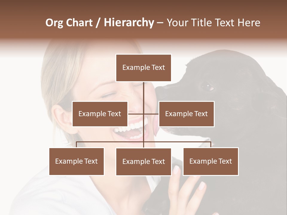 A Woman Kissing A Dog With Her Mouth Open PowerPoint Template