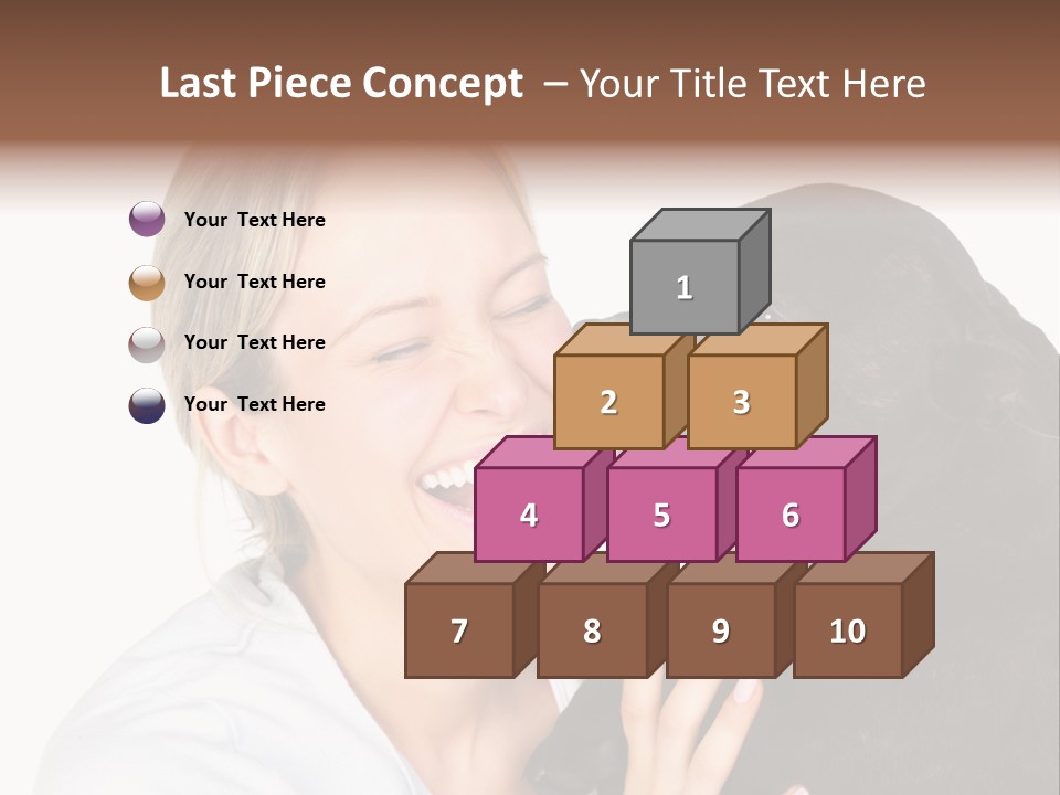 A Woman Kissing A Dog With Her Mouth Open PowerPoint Template