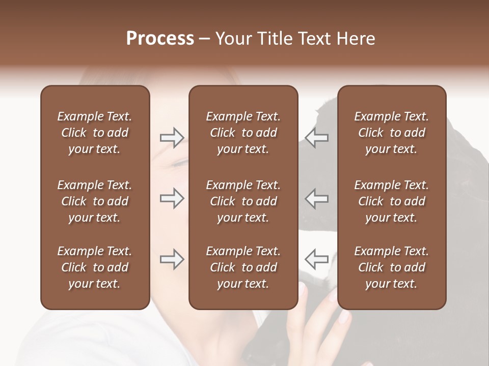 A Woman Kissing A Dog With Her Mouth Open PowerPoint Template