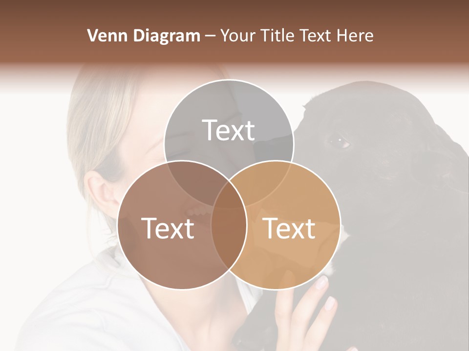A Woman Kissing A Dog With Her Mouth Open PowerPoint Template