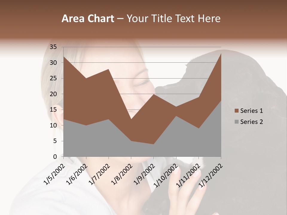 A Woman Kissing A Dog With Her Mouth Open PowerPoint Template