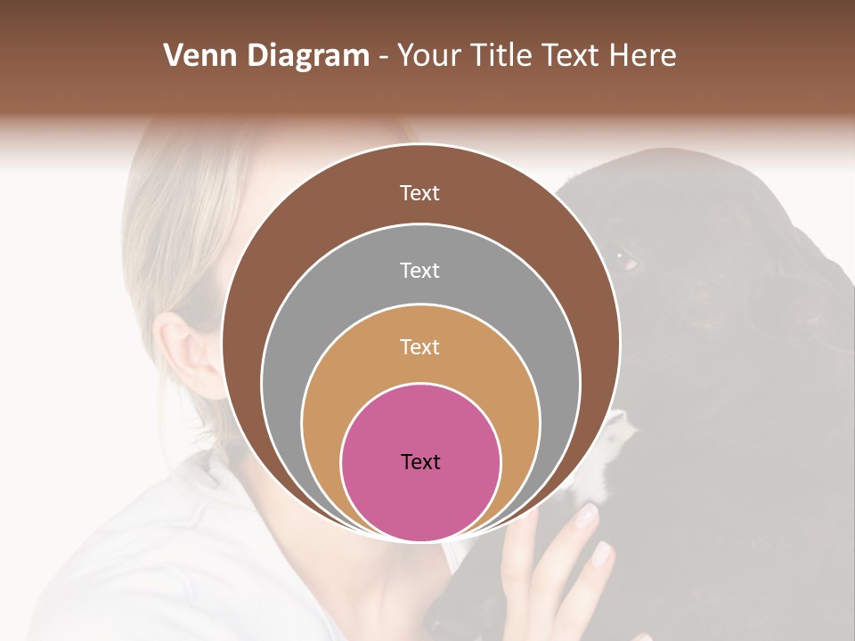 A Woman Kissing A Dog With Her Mouth Open PowerPoint Template