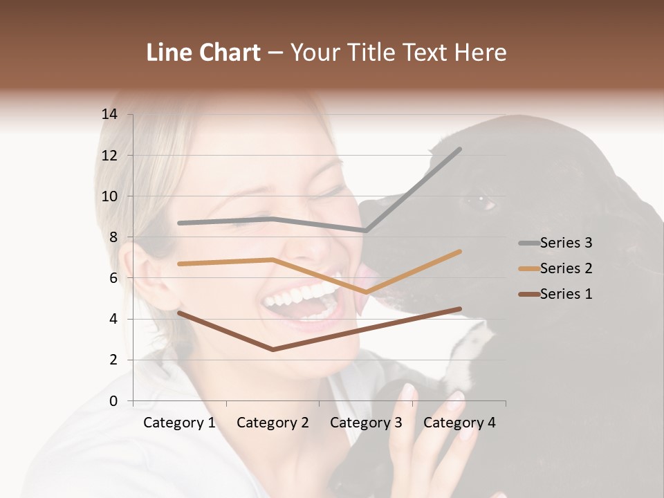 A Woman Kissing A Dog With Her Mouth Open PowerPoint Template