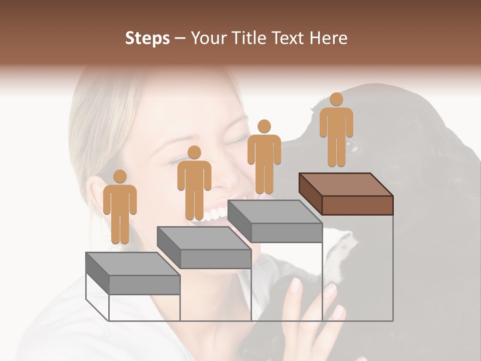 A Woman Kissing A Dog With Her Mouth Open PowerPoint Template