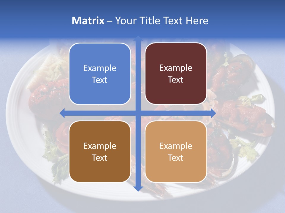 Tasty Dish From Sea Products PowerPoint Template