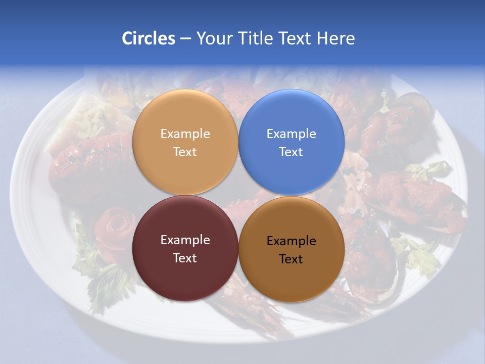 Tasty Dish From Sea Products PowerPoint Template