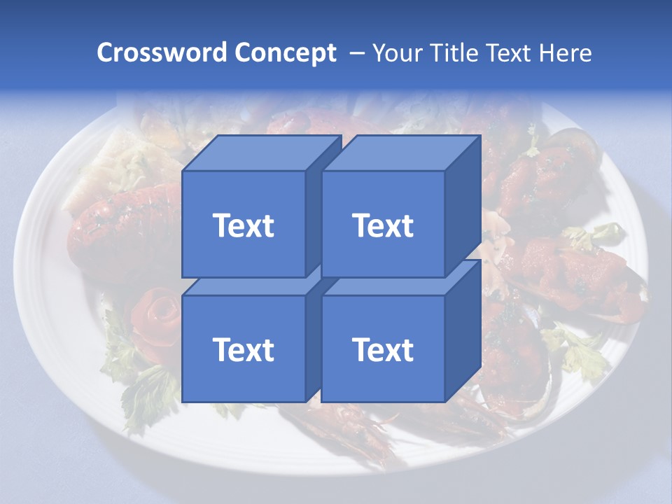 Tasty Dish From Sea Products PowerPoint Template