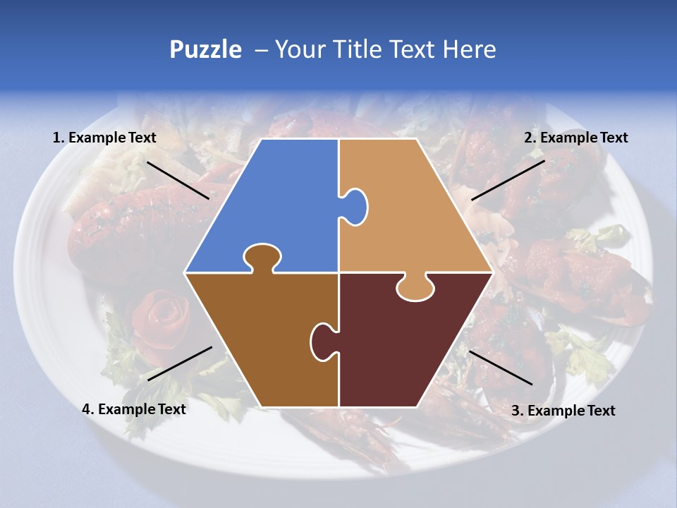 Tasty Dish From Sea Products PowerPoint Template