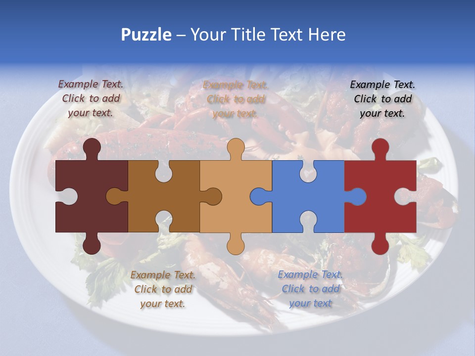 Tasty Dish From Sea Products PowerPoint Template