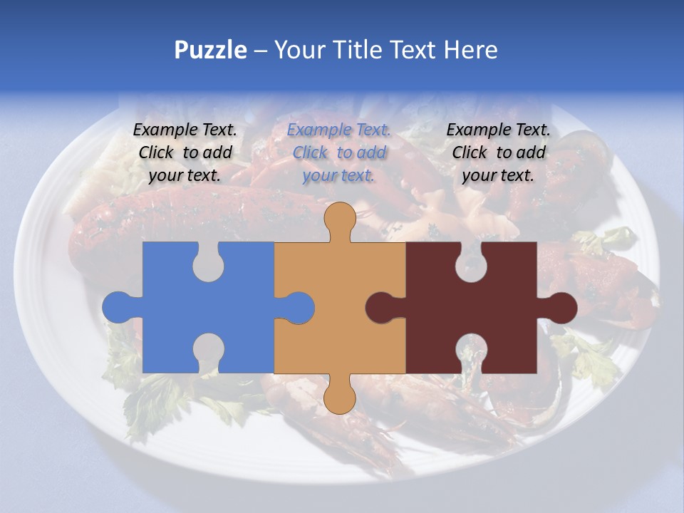 Tasty Dish From Sea Products PowerPoint Template