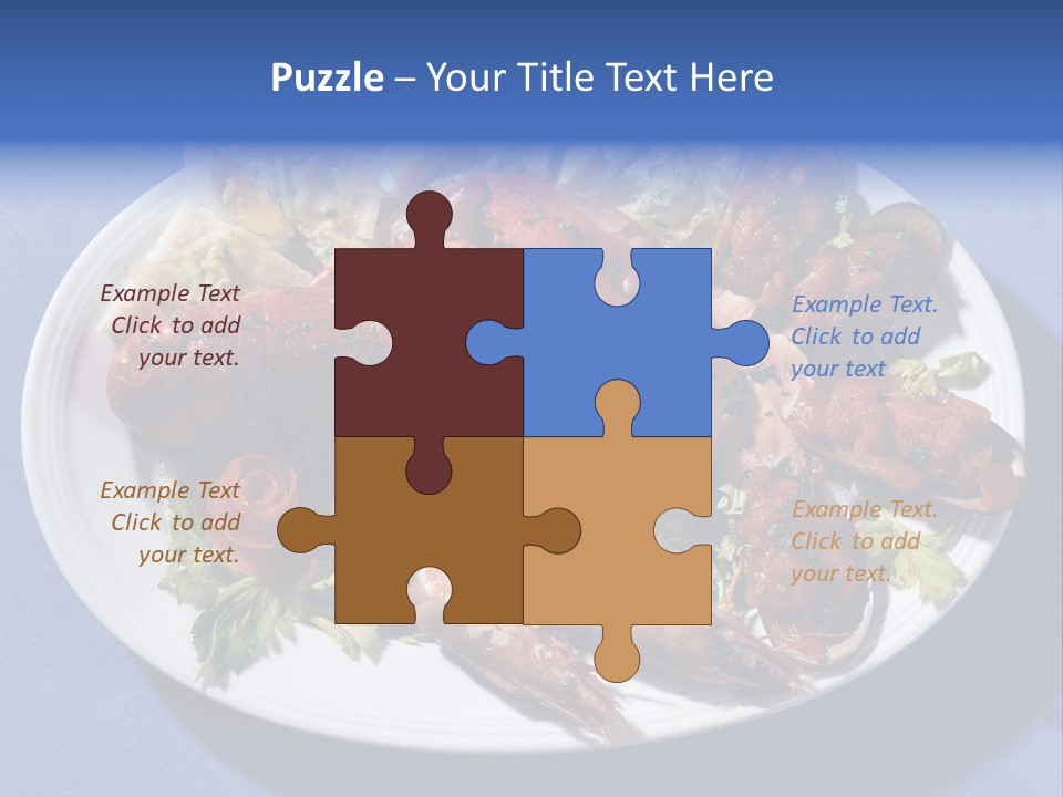 Tasty Dish From Sea Products PowerPoint Template