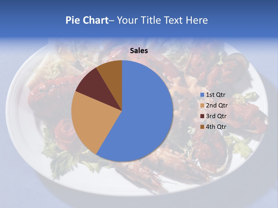 Tasty Dish From Sea Products PowerPoint Template