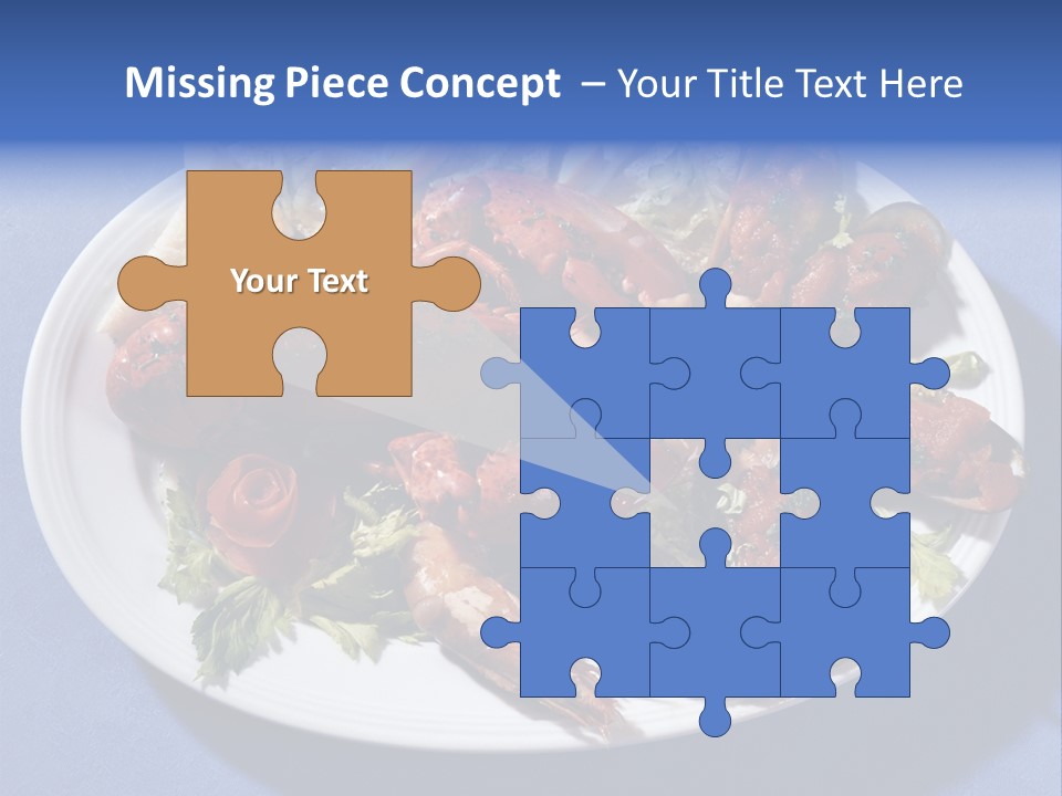 Tasty Dish From Sea Products PowerPoint Template