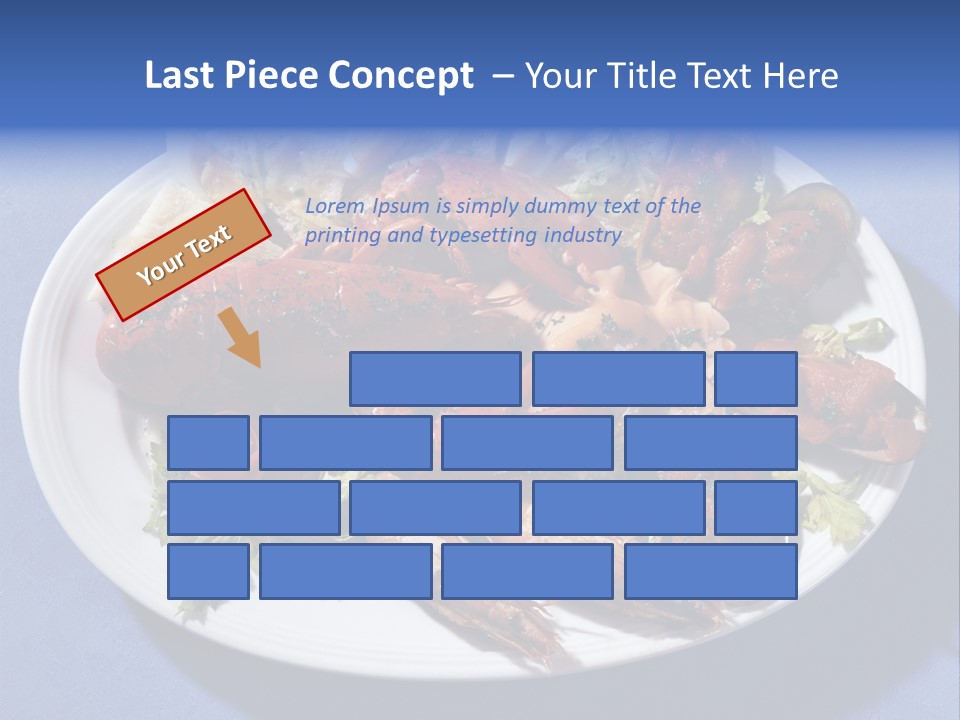 Tasty Dish From Sea Products PowerPoint Template