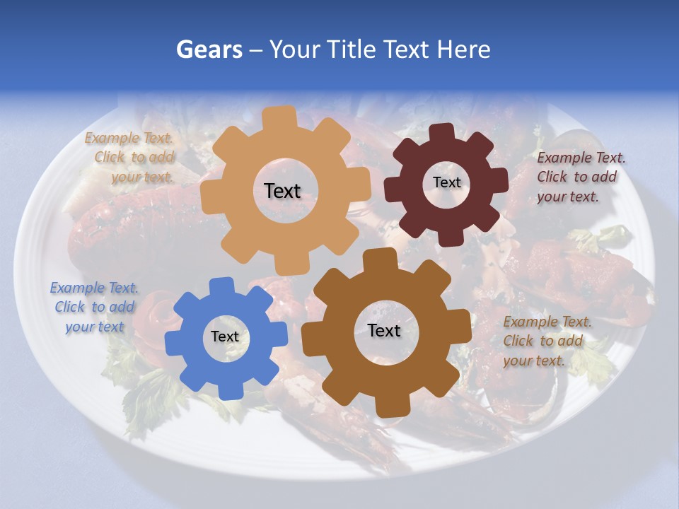 Tasty Dish From Sea Products PowerPoint Template