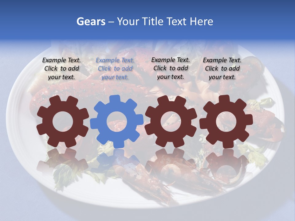 Tasty Dish From Sea Products PowerPoint Template