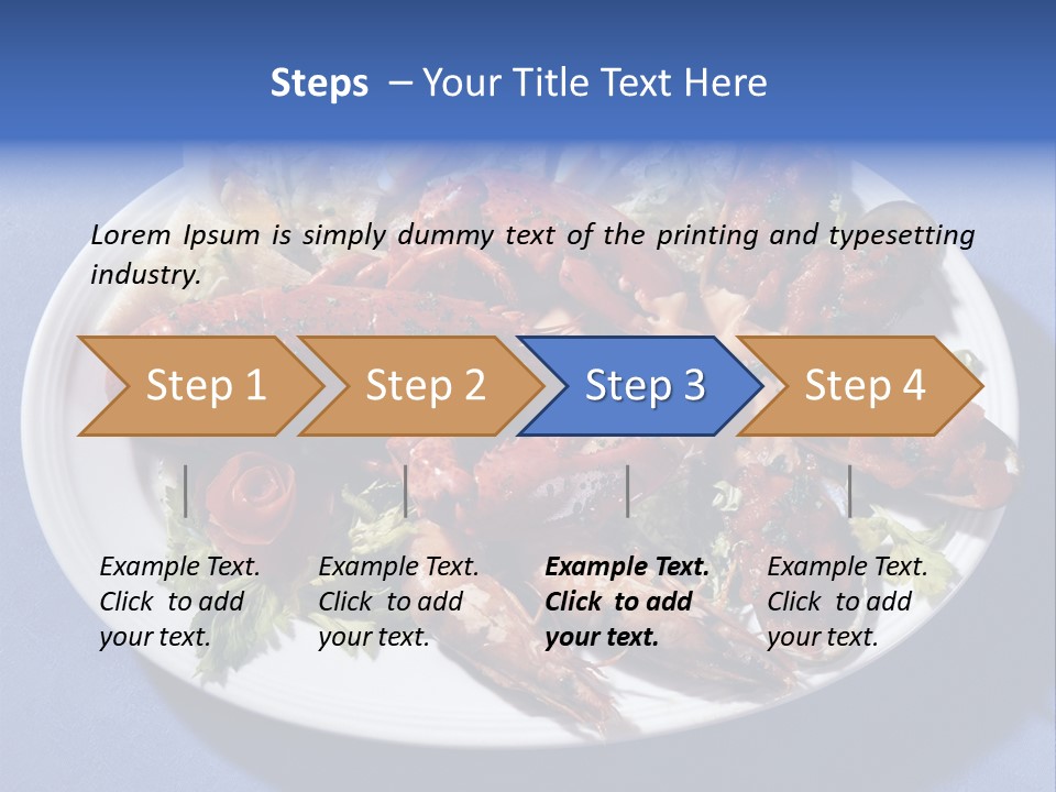 Tasty Dish From Sea Products PowerPoint Template