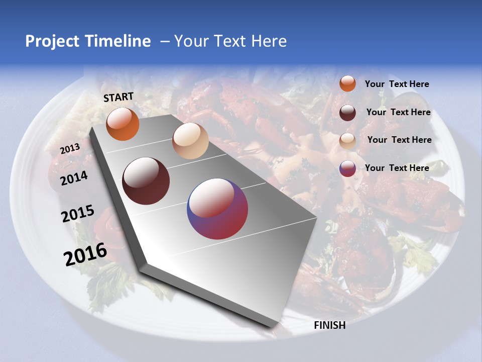 Tasty Dish From Sea Products PowerPoint Template