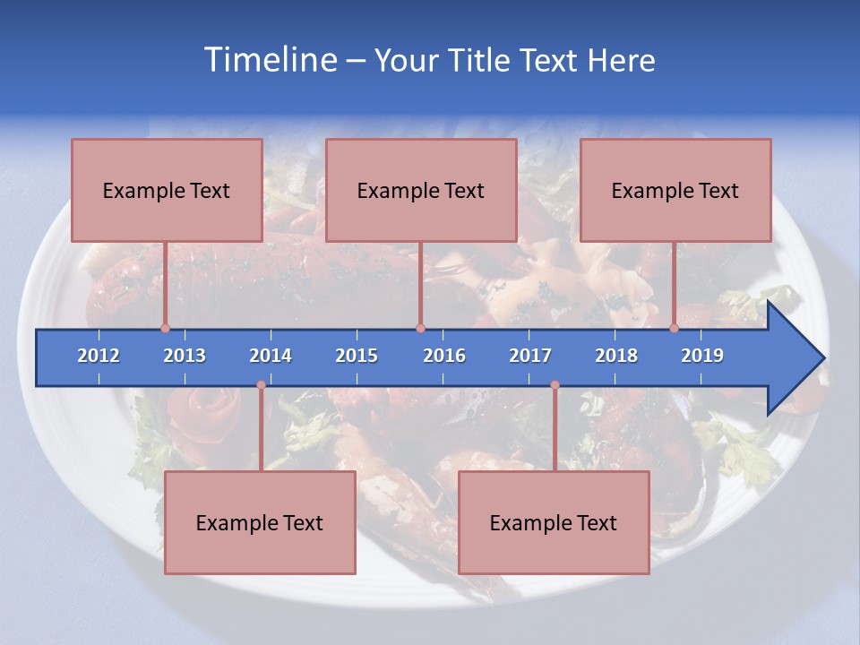 Tasty Dish From Sea Products PowerPoint Template