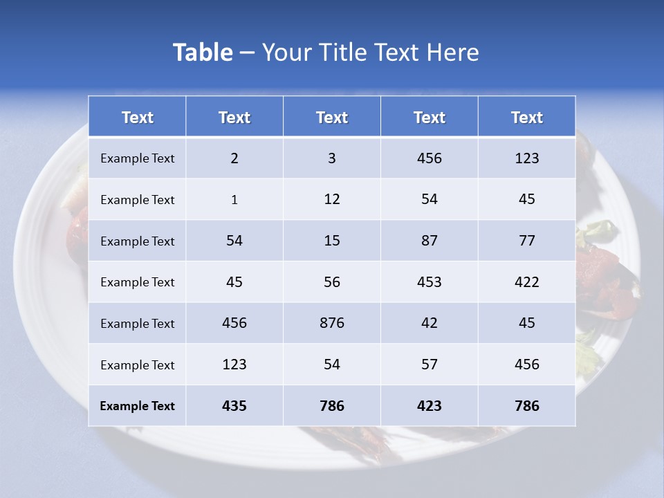 Tasty Dish From Sea Products PowerPoint Template