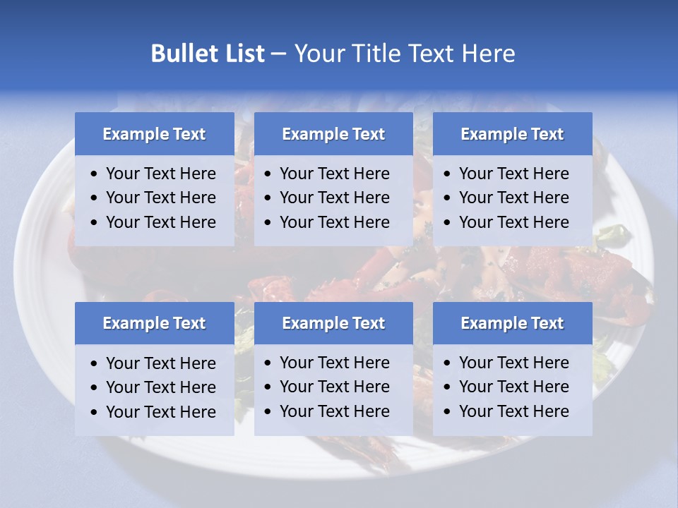 Tasty Dish From Sea Products PowerPoint Template