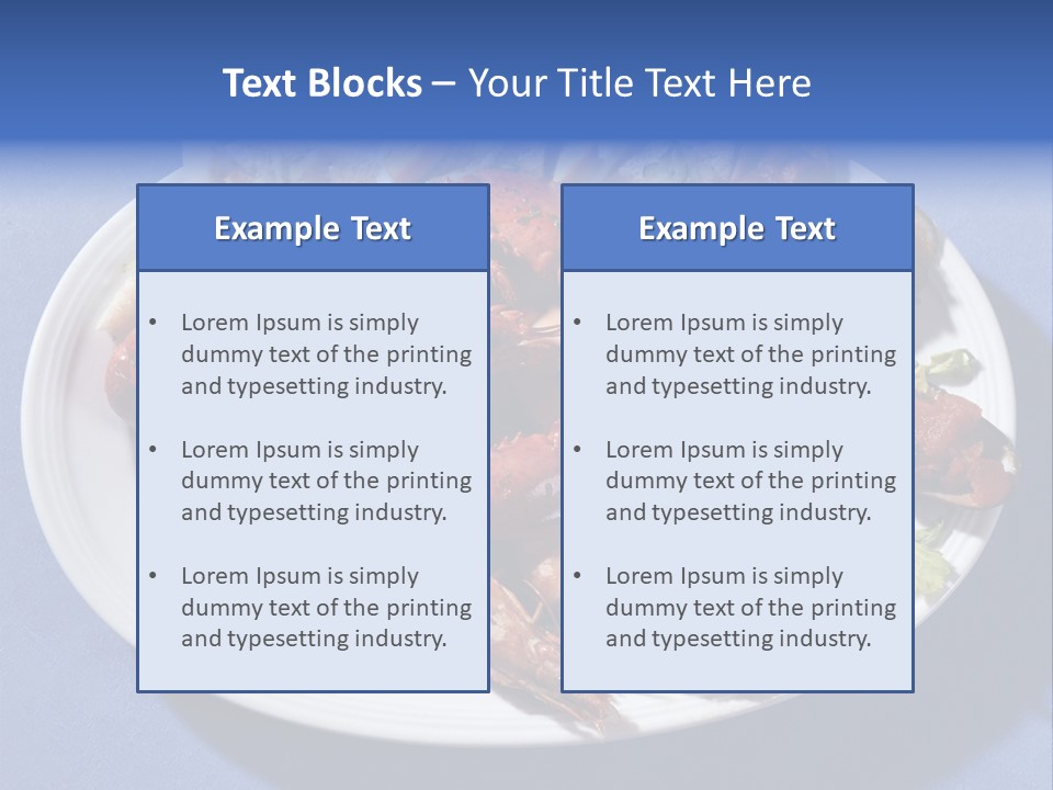 Tasty Dish From Sea Products PowerPoint Template