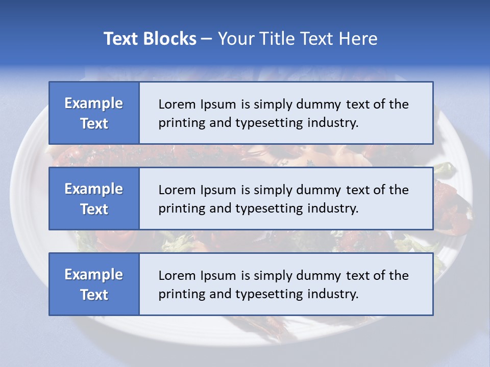 Tasty Dish From Sea Products PowerPoint Template