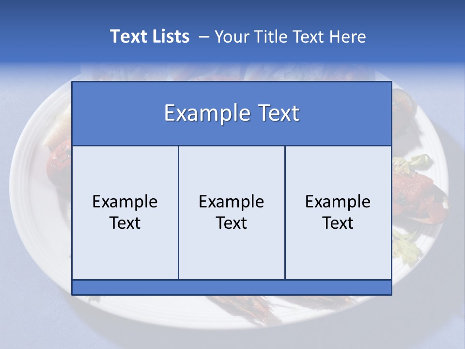 Tasty Dish From Sea Products PowerPoint Template