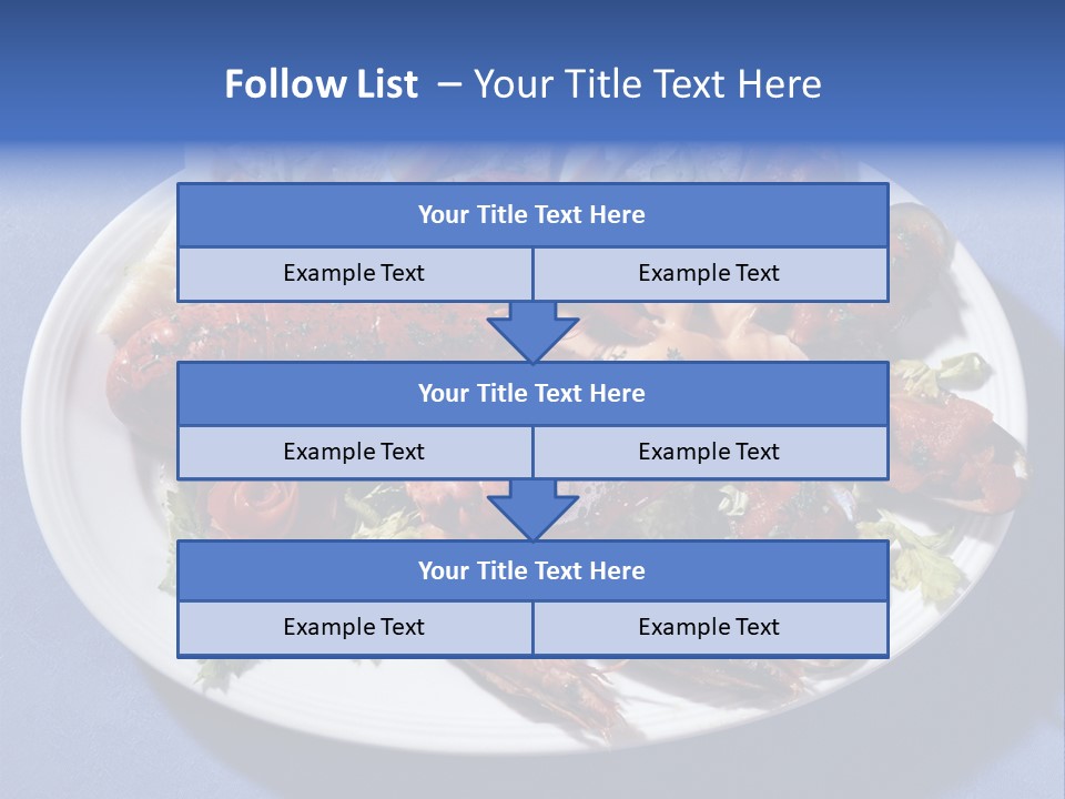 Tasty Dish From Sea Products PowerPoint Template